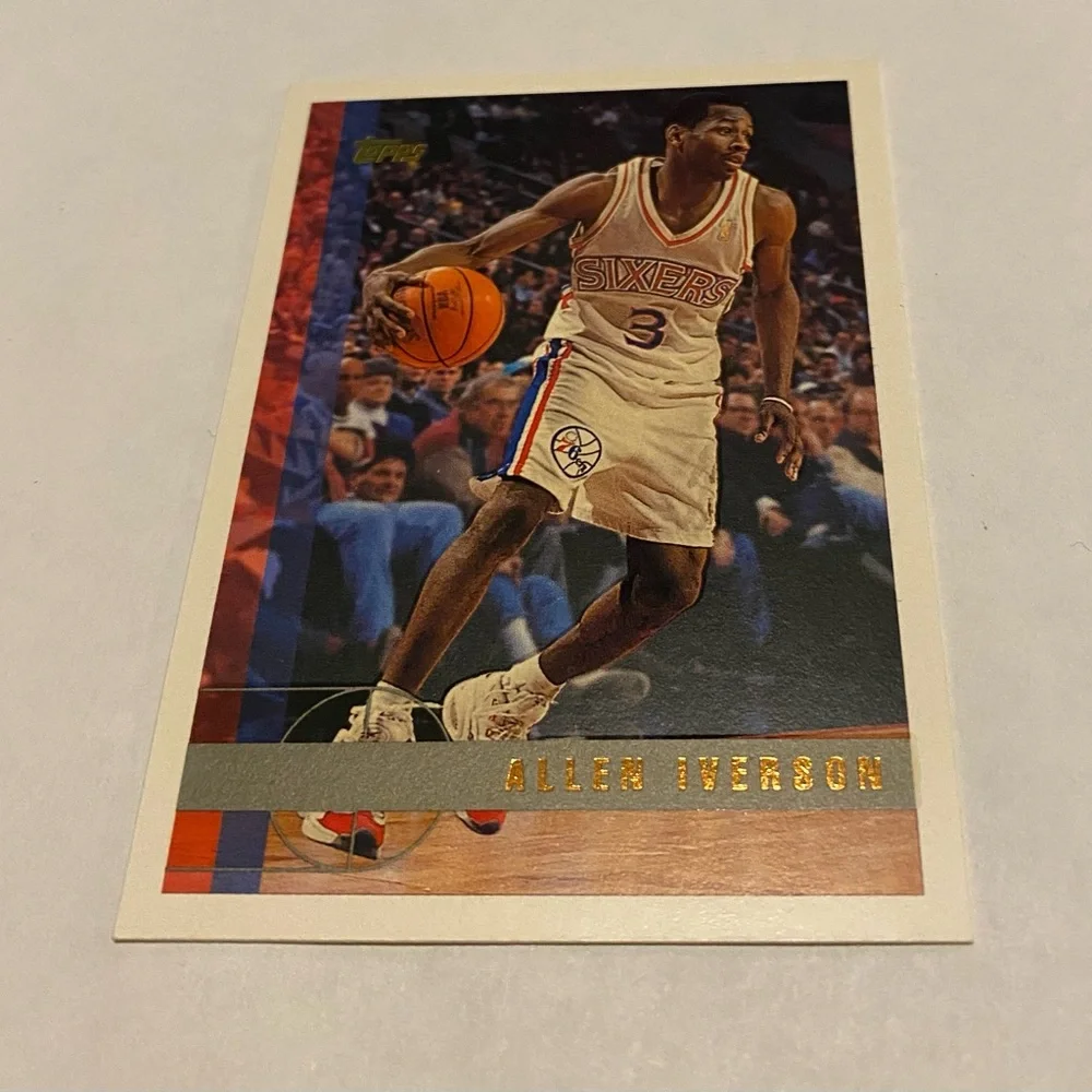 Allen Iverson 1997 Topps Basketball Card # 54 Vintage Collectible